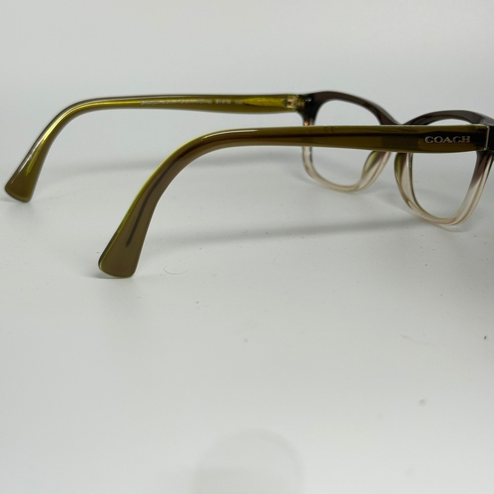 Coach HC6089 Eyeglasses Olive Brown Gradient Olive Green Frames 51-16-135 5400 - Picture 4 of 7